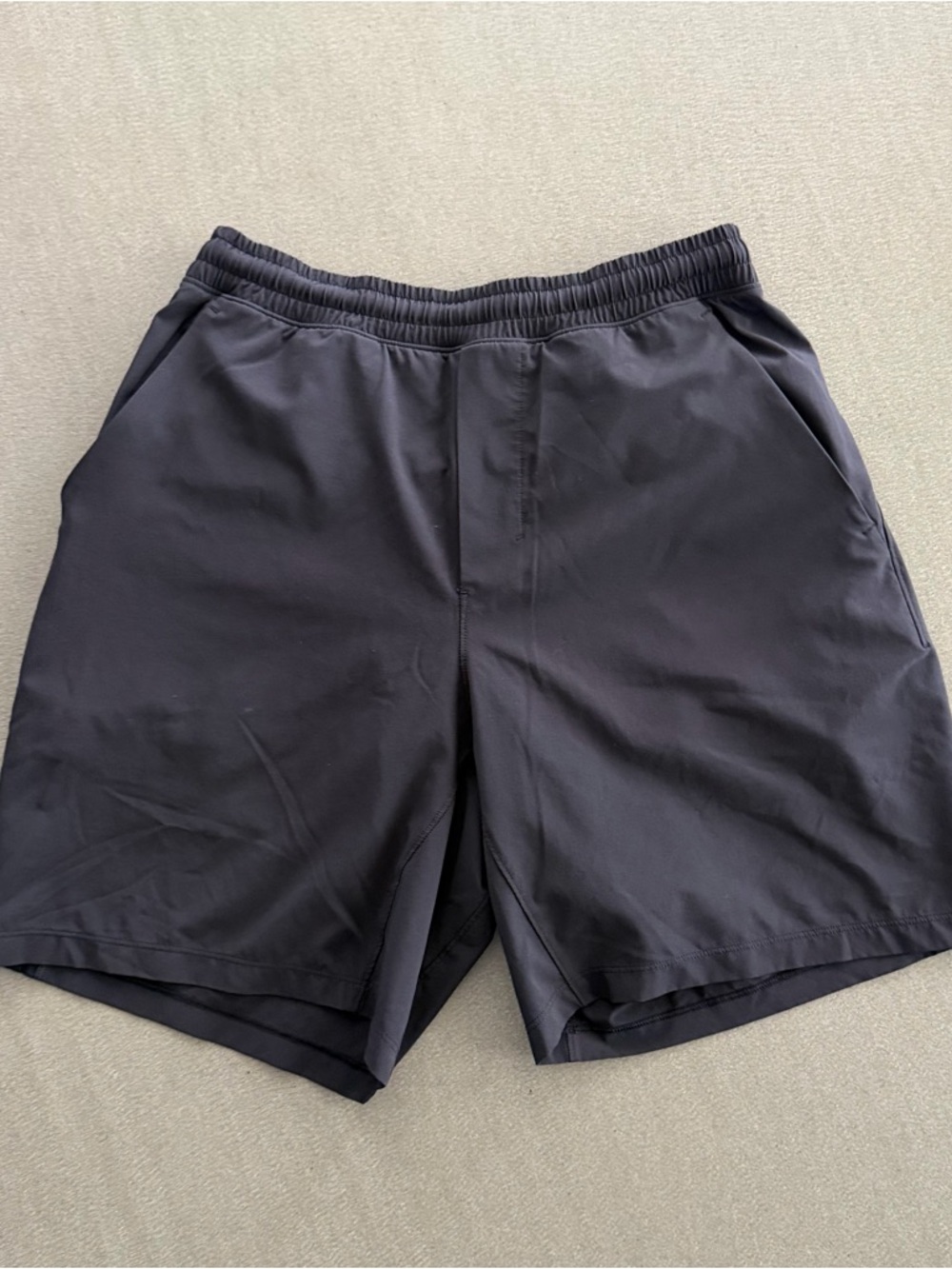 Lululemon Men's Black Pacebreaker Lined 7in Shorts Sz S